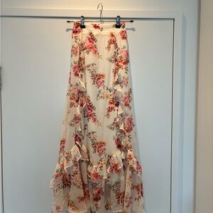 Altar'd State Floral maxi Skirt